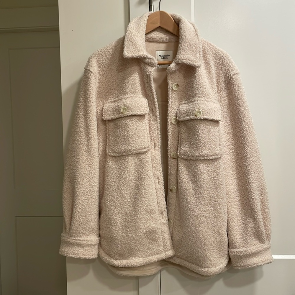 Abercrombie Sherpa Teddy Shirt Jacket